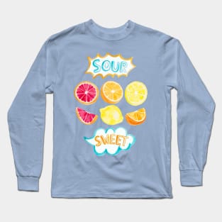 Citrus Pop Art Long Sleeve T-Shirt